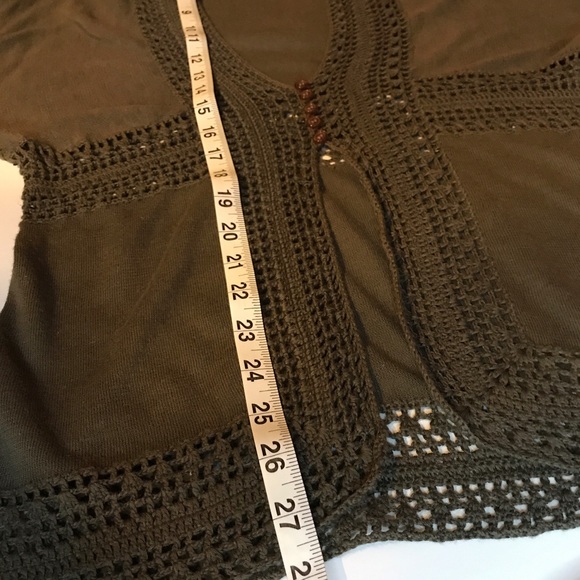 Crochet Trim Kimono Sweater - Picture 6 of 7